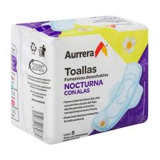 Toallas Nocturna Aurrera 8 Pz